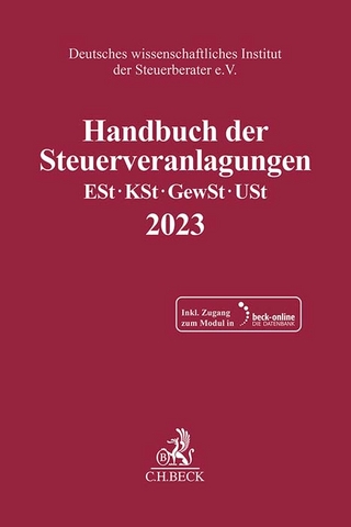 Handbuch der Steuerveranlagungen 2023 - 