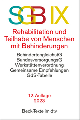 SGB IX - Rehabilitation und Teilhabe von Menschen mit Behinderungen