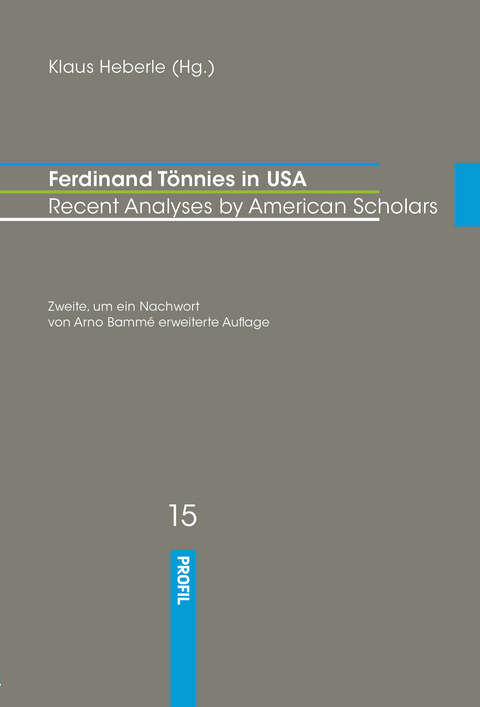 Ferdinand Tönnies in USA - Ferdinand Tönnies