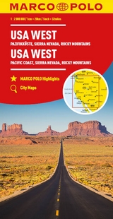 MARCO POLO Kontinentalkarte USA West 1:2 Mio. - 