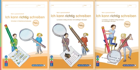 Mein Lupenschreibheft 1 bis 3 - Ich kann richtig schreiben - Ausgabe mit Artikelkennzeichnung (DaZ) - Katrin Langhans