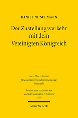 Der Zustellungsverkehr mit dem Vereinigten Königreich - Daniel Nitschmann