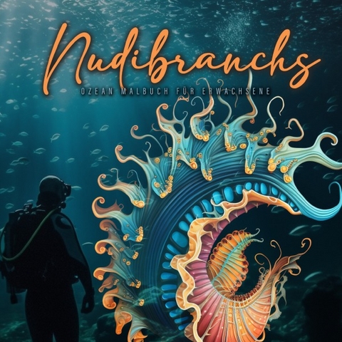 Nudibranchs Meeresschnecken Malbuch für Erwachsene - Monsoon Publishing, Musterstück Grafik