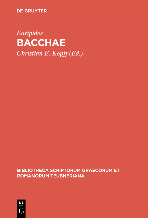 Bacchae -  Euripides