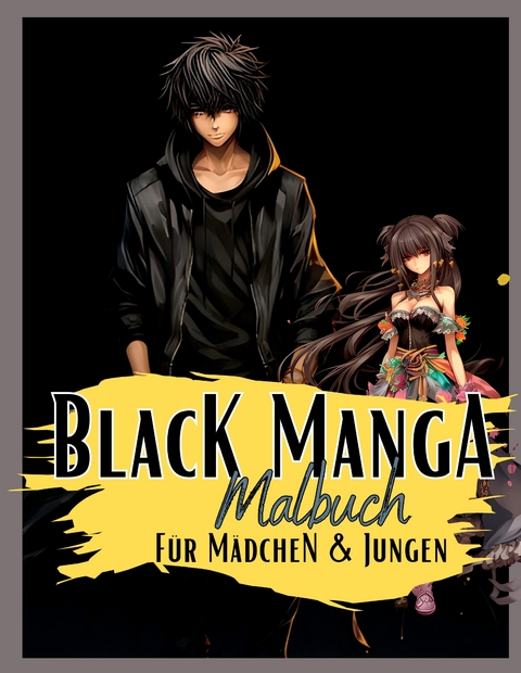 Black Manga Malbuch. - Lucy´s Manga Malbücher