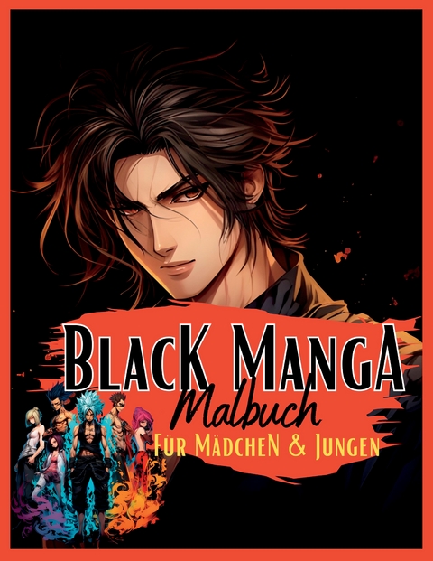 Black Manga Malbuch. - Lucy´s Manga Malbücher