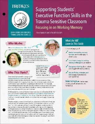 Supporting Students' Executive Function Skills in the Trauma-Sensitive Classroom - Jen Alexander, Jennifer Dickey