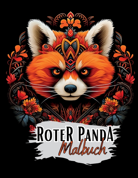 Schwarzes „Roter Panda Malbuch“. - Lucy´s Schwarze Malbücher