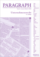 Paragraph - Unternehmensrecht - 