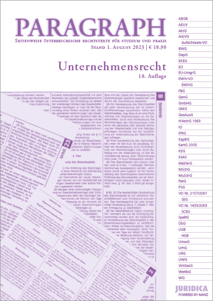 Paragraph - Unternehmensrecht - 