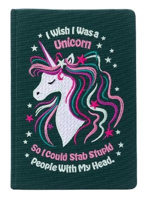 I Wish I Was A Unicorn Embroidered Journal -  Insight Editions