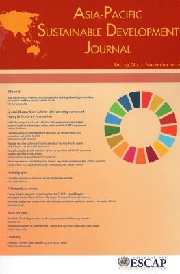 Asia-Pacific Sustainable Development Journal 2022, Issue No. 2 - 