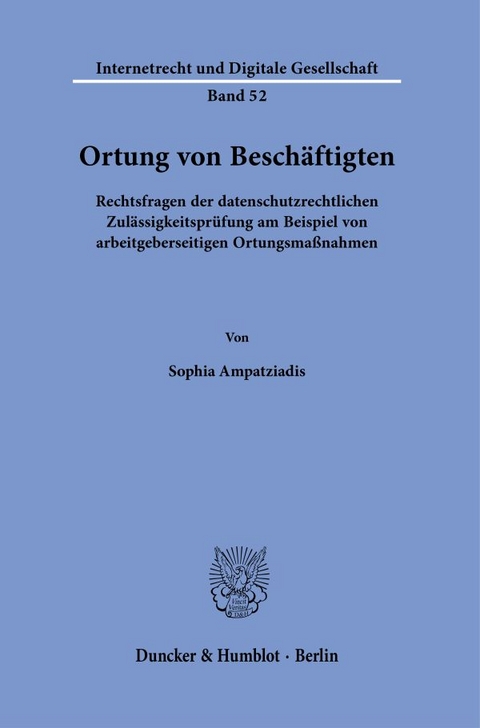 Ortung von Beschäftigten. - Sophia Ampatziadis