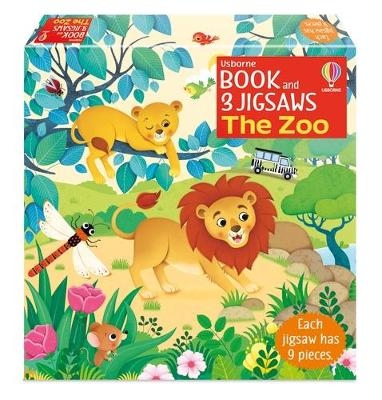 Usborne Book and 3 Jigsaws: The Zoo - Sam Taplin