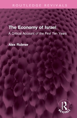 The Economy of Israel - Alex Rubner