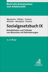 Sozialgesetzbuch IX - Dirk Neumann, Ronald Pahlen, Stefan Greiner