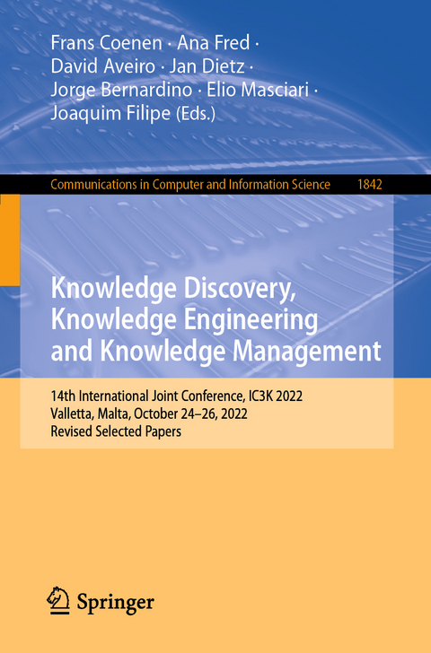 Knowledge Discovery, Knowledge Engineering and Knowledge Management - 