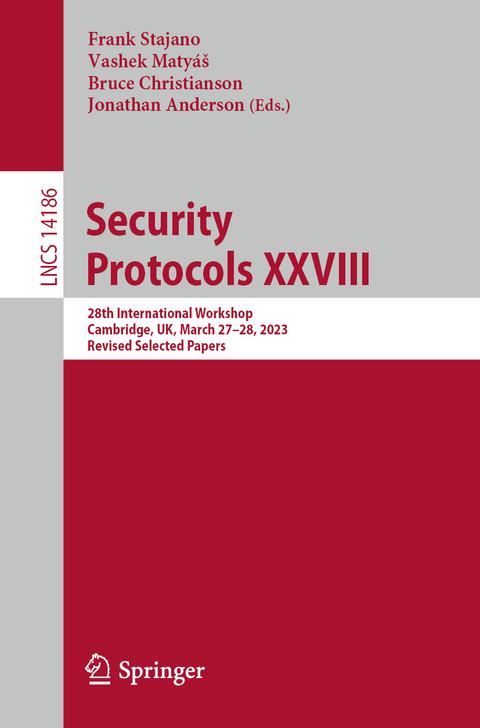 Security Protocols XXVIII - 