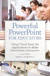 Powerful PowerPoint for Educators - Marcovitz, David M.