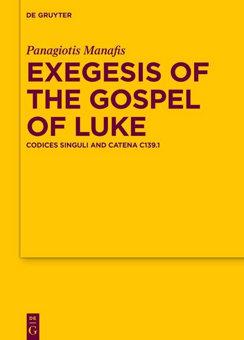 Exegesis of the Gospel of Luke - Panagiotis Manafis