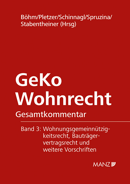 GeKo Wohnrecht Gesamtkommentar Band 3 - 