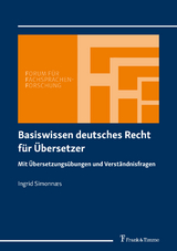 Basiswissen deutsches Recht für Übersetzer - Simonnaes, Ingrid