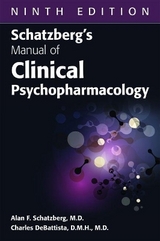 Schatzberg's Manual of Clinical Psychopharmacology - Schatzberg, Alan F.; DeBattista, Charles