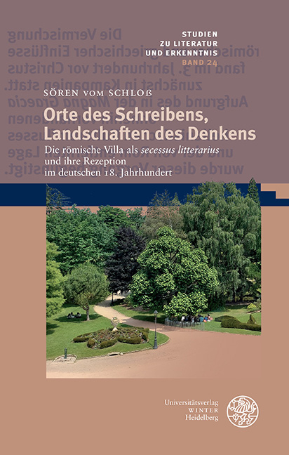 Orte des Schreibens, Landschaften des Denkens - Sören vom Schloß