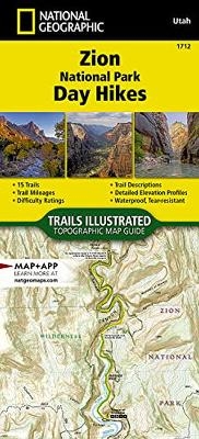 Zion National Park Day Hikes Map -  National Geographic Maps