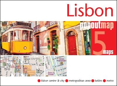 Lisbon PopOut Map - pocket-size, pop-up map of Lisbon - 