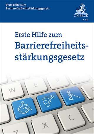 Erste Hilfe zum Barrierefreiheitsstärkungsgesetz - Rolf Schwartmann; Marit Hansen