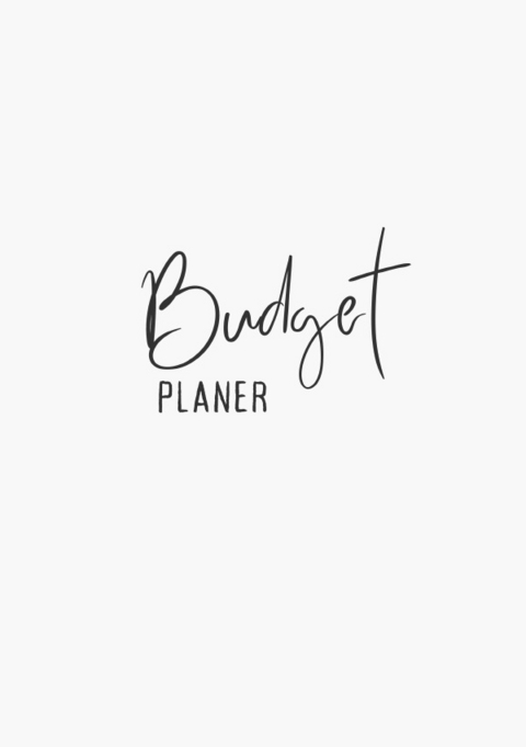 Budget Planer Weiß Minimalistisch - Carmen Teresa Meck