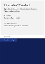 Uigurisches Wörterbuch. Sprachmaterial der vorislamischen türkischen Texte aus Zentralasien - Zekine Özertural