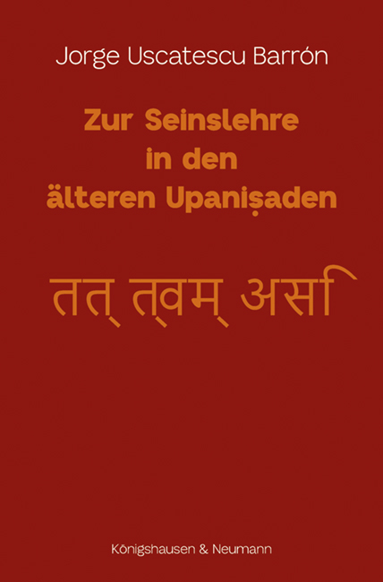 Zur Seinslehre in den älteren Upanisaden - Jorge Uscatescu Barrón