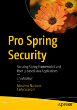 Pro Spring Security - Nardone, Massimo; Scarioni, Carlo