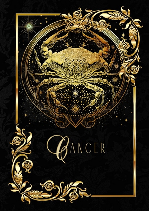 Astrologie Notizbücher / Zodiac Cancer Notebook - Chris Bee ArtDesign