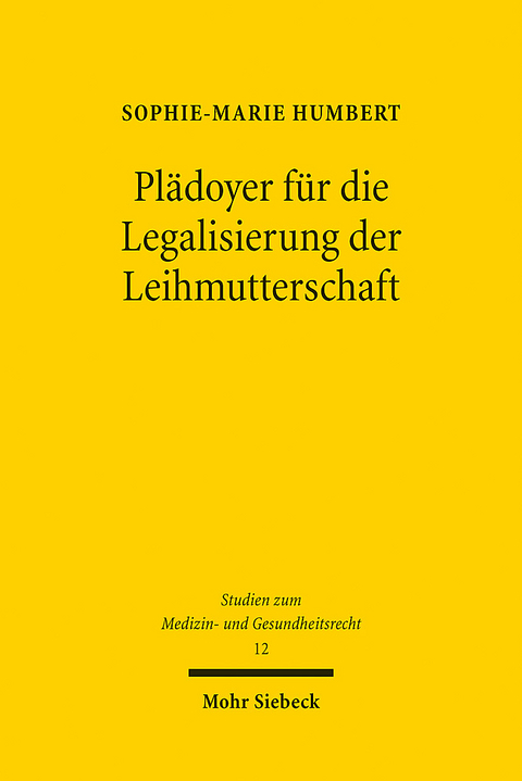 Plädoyer für die Legalisierung der Leihmutterschaft - Sophie-Marie Humbert