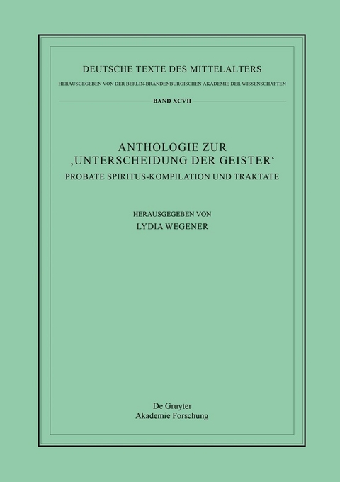 Anthologie zur ‚Unterscheidung der Geister‘ - 