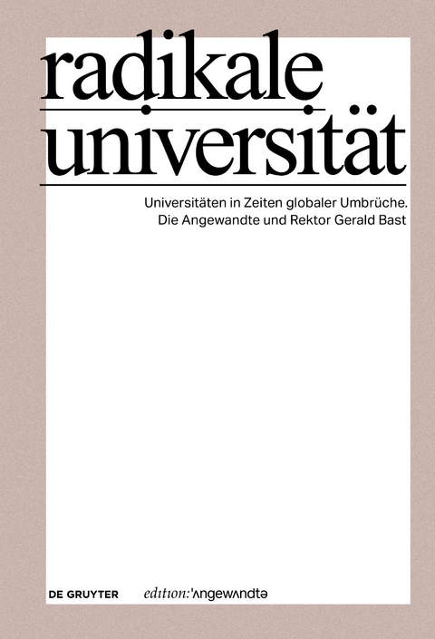 Radikale Universität - 