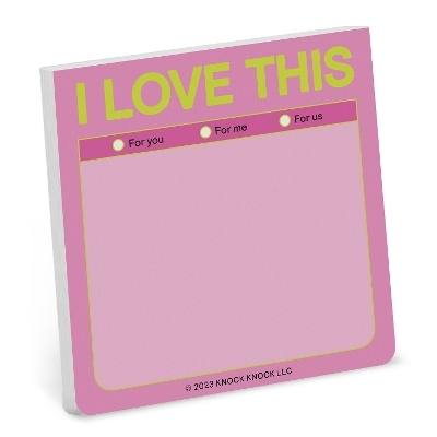 Knock Knock I Love This Sticky Note (Pastel) -  Knock Knock