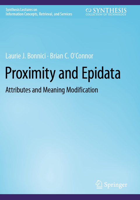 Proximity and Epidata - Laurie J. Bonnici, Brian C. O'Connor