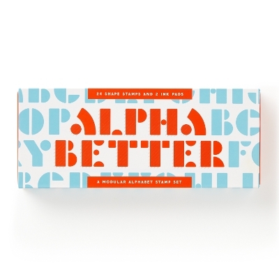 Alpha Better Stamp Set -  Brass Monkey,  Galison