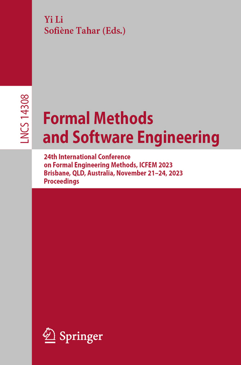 Formal Methods and Software Engineering - 