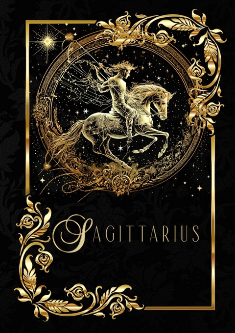 Astrologie Notizbücher / Zodiac Sagittarius Notebook - Chris Bee ArtDesign