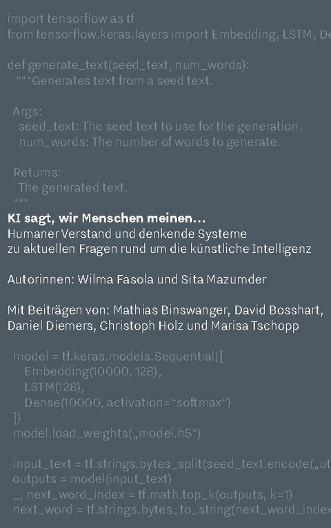 KI sagt, wir Menschen meinen... - Sita Mazumder, Wilma Fasola