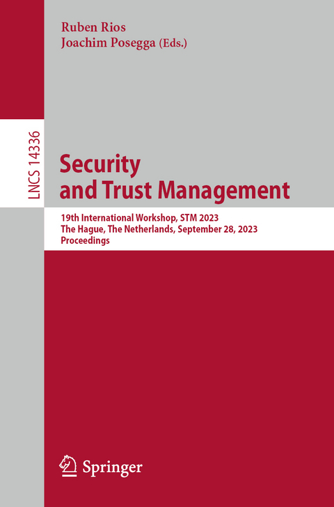 Security and Trust Management - 