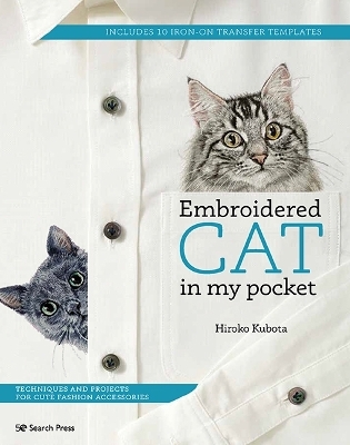 Embroidered Cat in My Pocket - Hiroko Kubota