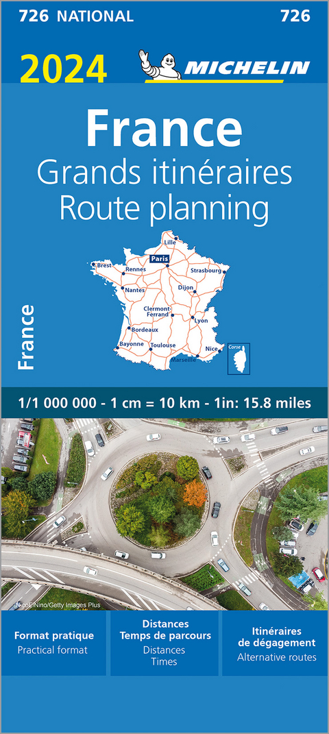 France Route Planning 2024 - Michelin National Map 726 -  Michelin