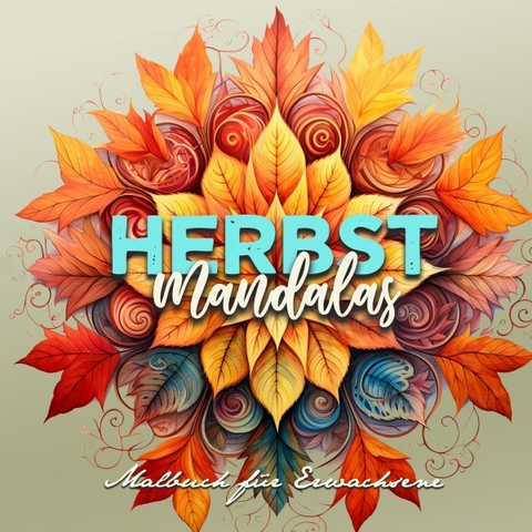 Herbst Mandalas Malbuch für Erwachsene - Monsoon Publishing, Musterstück Grafik