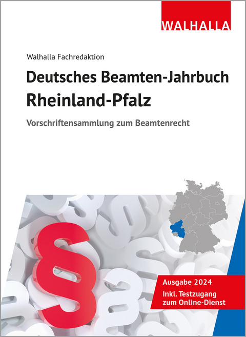 Deutsches Beamten-Jahrbuch Rheinland-Pfalz 2024 -  Walhalla Fachredaktion